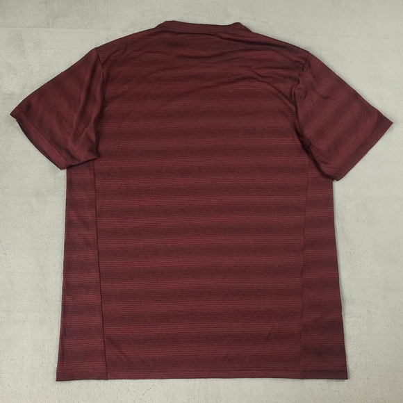 Eddie Bauer T Shirt Mens Medium FreeDry Polyester Striped Hiking Active Wicking - Picture 2 of 8